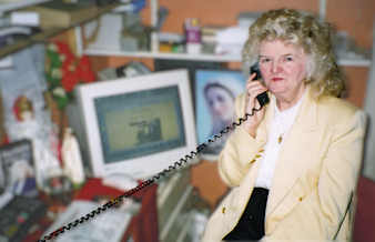 Mary Malone in her office